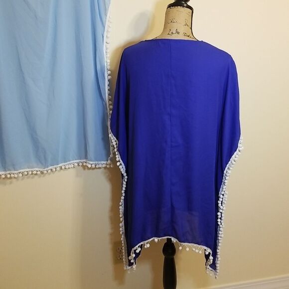 2 Adreamly sheer with pompom cover ups: one size fits most - Picture 6 of 7